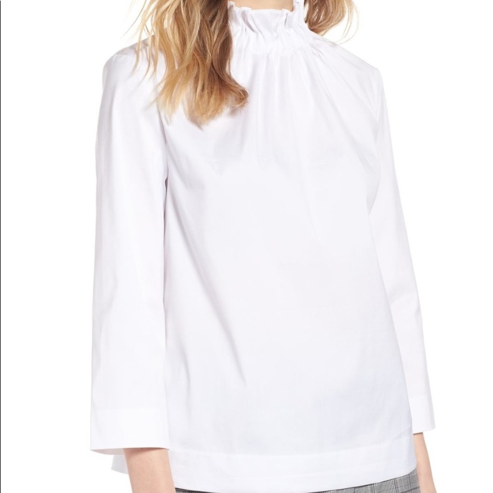 NWT Gathered Neck Blouse